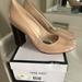 Nine West Shoes | Beautiful Beige Patent Leather Heel! Never Worn! | Color: Cream | Size: 11