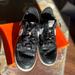 Nike Shoes | Nike Leather Athletic Shoes. Black Custom Ordered W Snake Skin Print. | Color: Black | Size: 8