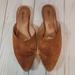 Madewell Shoes | Madewell Mule Slip On Shoes Women's Tan Suede Sz 6 1/2 | Color: Tan | Size: 6.5