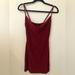 Zara Dresses | Maroon Mini Dress Cowl Neck Size Xs/S | Color: Tan | Size: 2