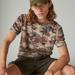 Lucky Brand Linen Short Sleeve Pocket Crew Neck Camo Leaf Tee - Men's Clothing Tops Shirts Tee Graphic T Shirts, Size S