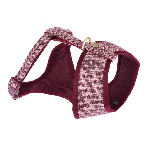 Nomad Tales Calma Geschirr, Burgundy Größe M: 38-56cm Brustumfang Hund