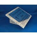 Personalised Grey Granite Memorial Grave Plaque Stone Mirror Finish Mum Dad etc