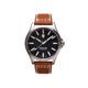 ProTek Titanium Field Watch Titanium Case/Black Dial/Dark Tan Strap One Size PT3001