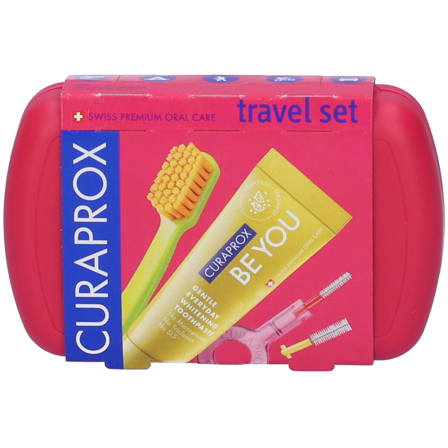 Curaprox Travel Set Magenta 1 pz Spazzolino da denti