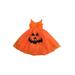 Sunisery Baby Halloween Princess Dress Grimace Mesh Patchwork Layered Hem One-Piece