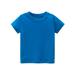 TOWED22 Toddler Tshirt Toddler Kids Girls Boys Short Sleeve Basic T Shirt Casual Summer Tees Short Sleeve Shirts for Toddler Blue