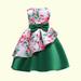 Herrnalise 3-9T Flower Girl Wedding Pageant Dress Toddler Floral Print Formal Dresses Kids Special Occasion Dress