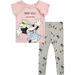 Disney Baby Infant Girlsâ€™ Leggings Set â€“ 2 Piece Minnie Mouse T-Shirt and Leggings (12-24M)