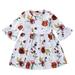 ZHAGHMIN Flower Girl Dress for 12 Months Children Girls Long Sleeve Flower Prints Flared Sleeve Dresses Princess Dress Flag Dress for Kids Dress 12 Months Dresses Size 8 Girls Dresses 7 Year Old Gir