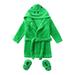 Bathrobes Outfits Flannel Cartoon Girls Boys Sleepwear+Footwear Hoodie Boys Outfits&Set Size 0 Months-12 Months