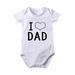 ZCFZJW Toddler Baby Boys Girls Rompers Bodysuit One Piece Newborn Funny Letters Print Short Sleeve Onesie Jumpsuit Birthday Mother s Day Children Day Gift Clothes #03-White 0-3Months