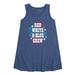 Instant Message - Americana - Red White & Blue Crew - Fireworks - Toddler & Youth Girls A-line Dress