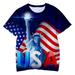 KI-8jcuD Tops Tees Baby Independence Print Kid 3D Boys Clothes Tops 4Th-Of-July Toddler T-Shirt Casual Boys Tops Rainbow Top Women Boy Shirts Size 8 Long Sleeve Shirts for Youth Boys Long Sleeve Shi