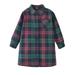 ZHAGHMIN Girls Shirts Girls Toddler Plaid Pleated Mini Dress Button Down Plaid Flannel Shirts Long Sleeve Casual Dress Girl Long Sleeve Tunic Shirt Little Girl Little Girls Clothes Size 2T Blouse Fo