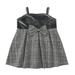 Penkiiy Toddler Kid Baby Girls Plaid Princess Dress Elegant Bow-knot Casual Clothes Toddler Girls Clothes 9-10 Years Gray 2023 Summer Deal