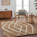 Allie 5' x 7'6" Jute Tan/Dark Brown/Clay/Off White/Multi Brown Area Rug - Hauteloom