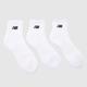 New Balance white & black essentials ankle sock 3 pack