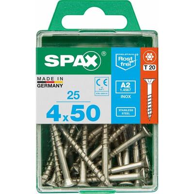 Spax - Universalschrauben 4.0 x 50 mm tx 20 - 25 Stk. Holzschrauben