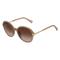 Ralph RA5297U Damen-Sonnenbrille Vollrand Rund Kunststoff-Gestell, braun