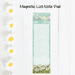 Daisy List Magnetic Note Pad For Refrigerator - Made in USA