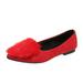 zuwimk Flats Shoes Women Women s Walking Shoes Slip On Casual Mesh-Comfortable Tennis Workout Sneakers Red