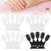 opvise 50Pcs Crown Shape False Nail Art Display Polish Color Card Plate Practice Stand