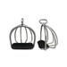 2x Cage Horse Riding Stirrups Equestrian Tool Rubber Pad for Safety Horse Riding Outdoor Sports Childen Equipment Adults 11.5 x 3.3cm