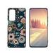 Compatible with Motorola MOTO Edge 5G UW Phone Case Pretty-Folk-Floral-4 Case Silicone Protective for Teen Girl Boy Case for Motorola MOTO Edge 5G UW