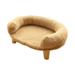 Comfortable Pet Sofa Anti Slip Leg Warm Couch Dog Bed Kitten Nest Puppy Kennel Cushion Indoor Lounge Cat Bed Pets Supplies Khaki