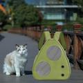 Cat Carrier Backpack Ventilated Mesh and Holes Side Pocket Small Medium Cat Puppy Carrier Large Carry Backpack Bag for Travel Outdoor Green