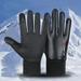 Winter Running Gloves Soft Thermal Liner Gloves Warm Gloves Anti-Slip Touchscreen Gloves for Men Women Sport Walking Riding Driving Cycling