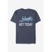 Men's Big & Tall Lilo & Stitch Not Today Graphic Tee by Disney in Navy Heather (Size LT)