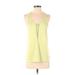 Forever 21 Active Tank Top: Yellow Activewear - Women's Size Small