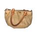 J. Crew Bags | J. Crew Medium Size Tan Brown Leather Handles Zipper Straw Bag Women's Purse | Color: Brown/Tan | Size: Os