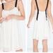 Zara Dresses | - Zara Trafaluc White Lace Mini Dress Size Large Nwt | Color: White | Size: L
