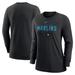 Women's Nike Black Miami Marlins Authentic Collection Legend Performance Long Sleeve T-Shirt