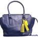 Coach Bags | Coach: Excellent Condition Navy Blue Tote Bag W/Yellow Tassels. Very Detailed | Color: Blue/Yellow | Size: Os