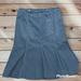 Ralph Lauren Skirts | Lauren Jeans Co. Ralph Lauren Moreton Hall Denim Flare Trumpet Skirt Size 14 | Color: Blue | Size: 14