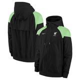 Men's Nike Black Liverpool Windrunner Raglan Full-Zip Jacket