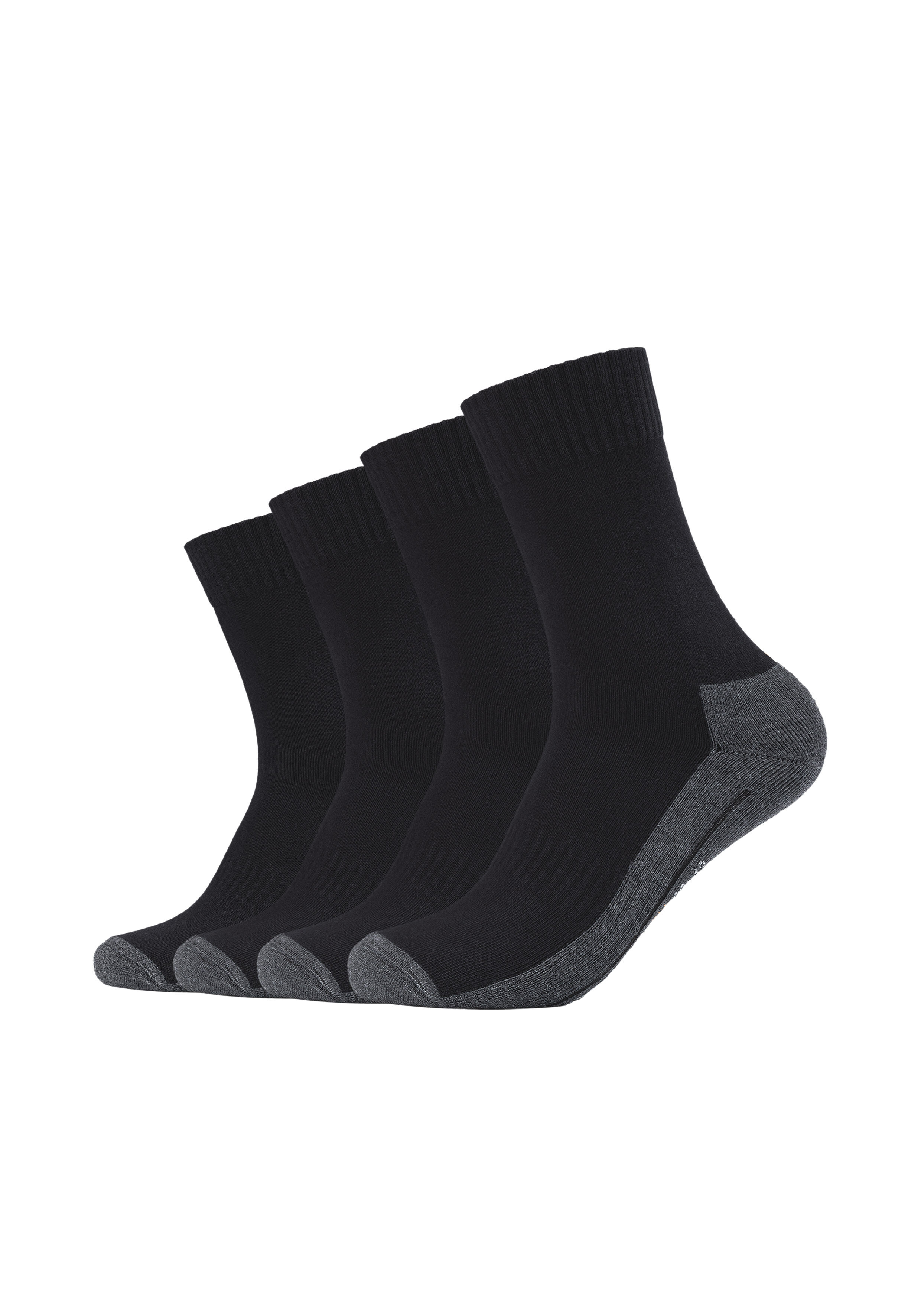 Sportsocken CAMANO "function", Damen, Gr. 43-46, schwarz, Materialmix, uni und meliert, normal, Socken, mit feuchtigkeitsregulierendem Material Image