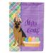 Black and Tan German Shepherd Easter Flag Garden Size 11.25 in x 15.5 in