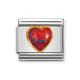 Nomination Classic Gold Red Opal Heart Charm