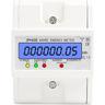 Compteur d'energie triphase a 4 fils 220/380V 5-80A Consommation d'energie kWh Compteur