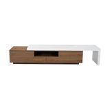 Murino Tv Stand Walnut & White Extension