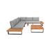 Bali Outdoor Sectional Sofa and Coffee Table Set