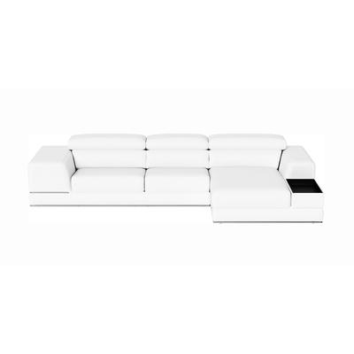 Lorenzo Right Sectional Sofa White
