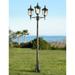 Bellagio 96" High Bronze Outdoor 3-Light Street Lantern