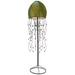 Eangee Jellyfish Green Cocoa Leaves 64" High Floor Lamp