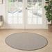 Gray/White 60 W in Area Rug - Sand & Stable™ Leia Ivory/Charcoal Gray Indoor/Outdoor Area Rug | Wayfair 245925B572744FB8BD7D72A960DFB447